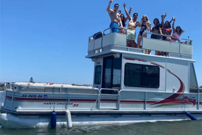 San Diego Coed Bach Party on a Pontoon Boat