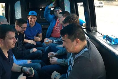  A Fun Bachelor Party In an Awesome Party Bus