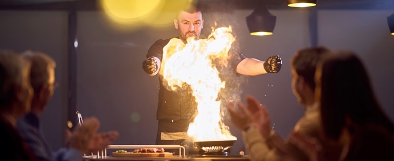 Hibachi Chef + Bikini Server